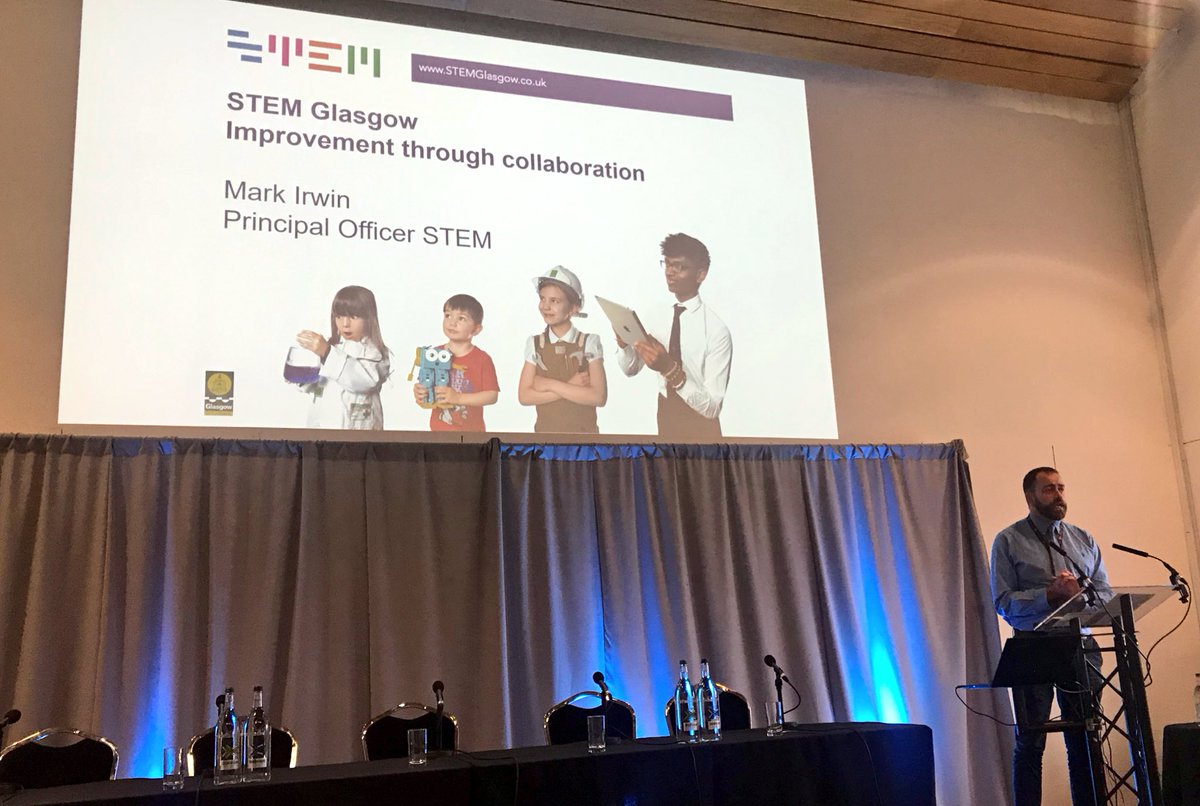 #STEMGlasgow’s very own @SDEGlasgow sharing with delegates the innovative #STEM work happening across Glasgow and and our 3 main priorities; Learner Experience, Staff Development and Partnerships. 🧪🔬👨🏽‍🔬⚙️👩🏼‍🔬 #SATP18 #RAiSEScot