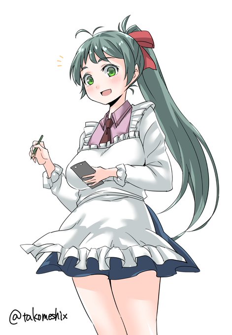 気になる看板娘
#艦これ版深夜の真剣お絵描き60分一本勝負
#艦これ版真剣お絵描き60分一本勝負_20181114 