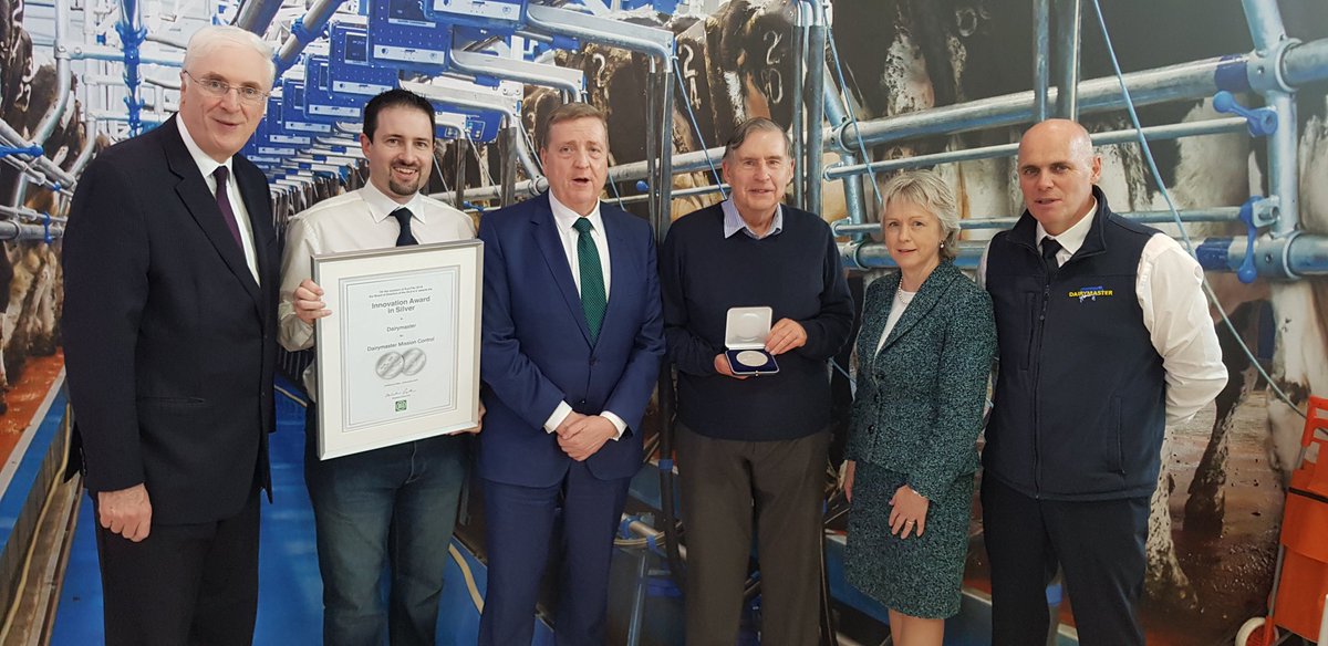 Nice to get congratulations from @PatBreen1, @irlembberlin and @Entirl on our silver medal for the @dairymaster Mission Control!