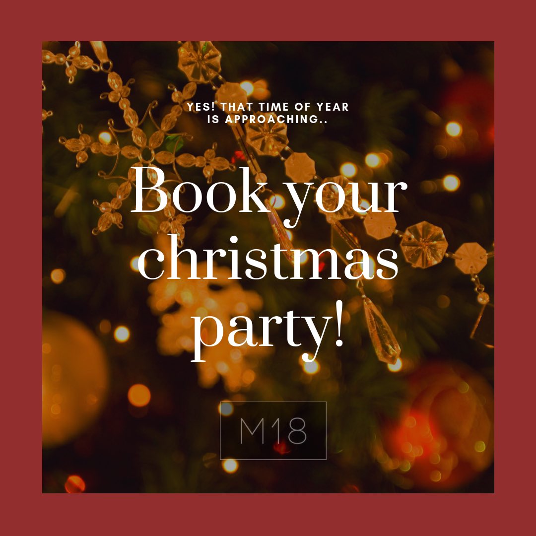 Are you planning a work, family or friends Christmas Party? Talk to us about your requirements! 🎄

M18 Lanes: 0208 420 7318
M18 Restaurant: 0203 333 1818

#stanmore #harrow #workparty #christmaspartyvenues