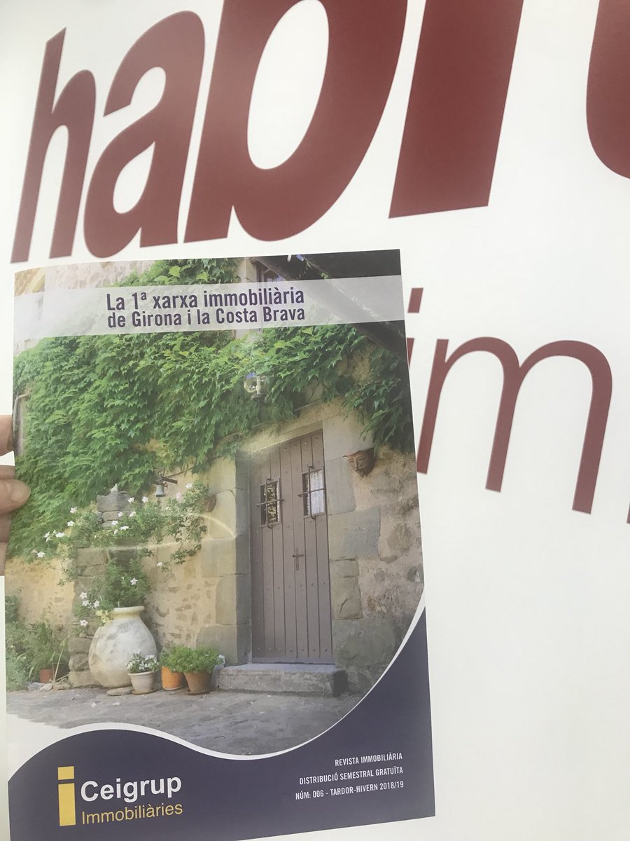 nuricru's tweet image. Avui la revista #Ceigrup Girona i Costa Brava ens ha sigut de gran utilitat #habitaacostabrava #apigirona