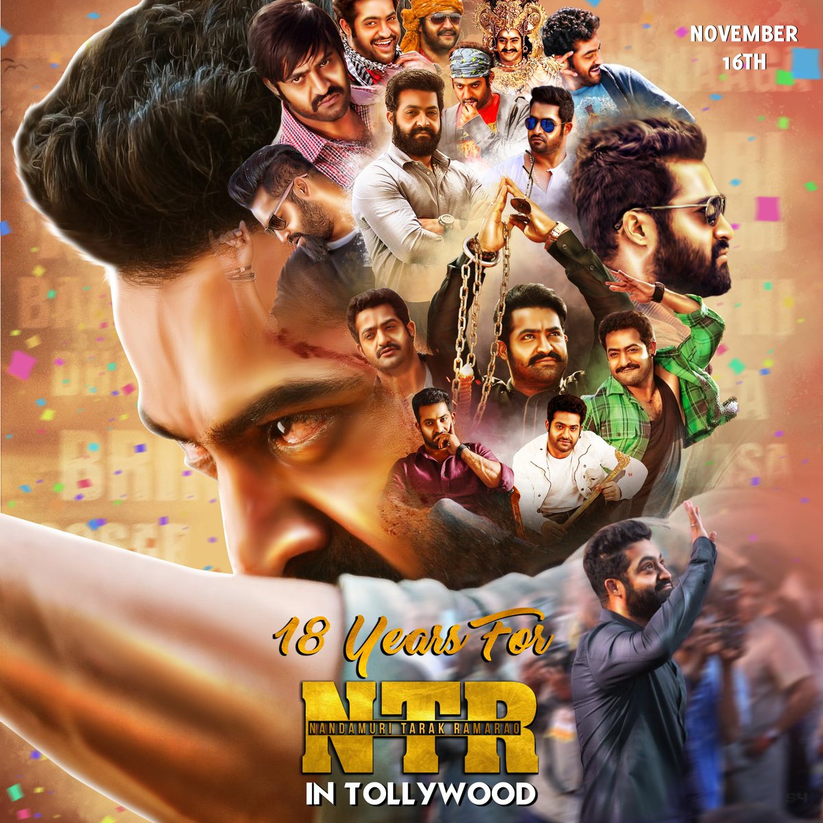 Sreeniv78973633's tweet photo. #18yearsof@tarak 999🐅💪 https://t.co/6MD20szwma