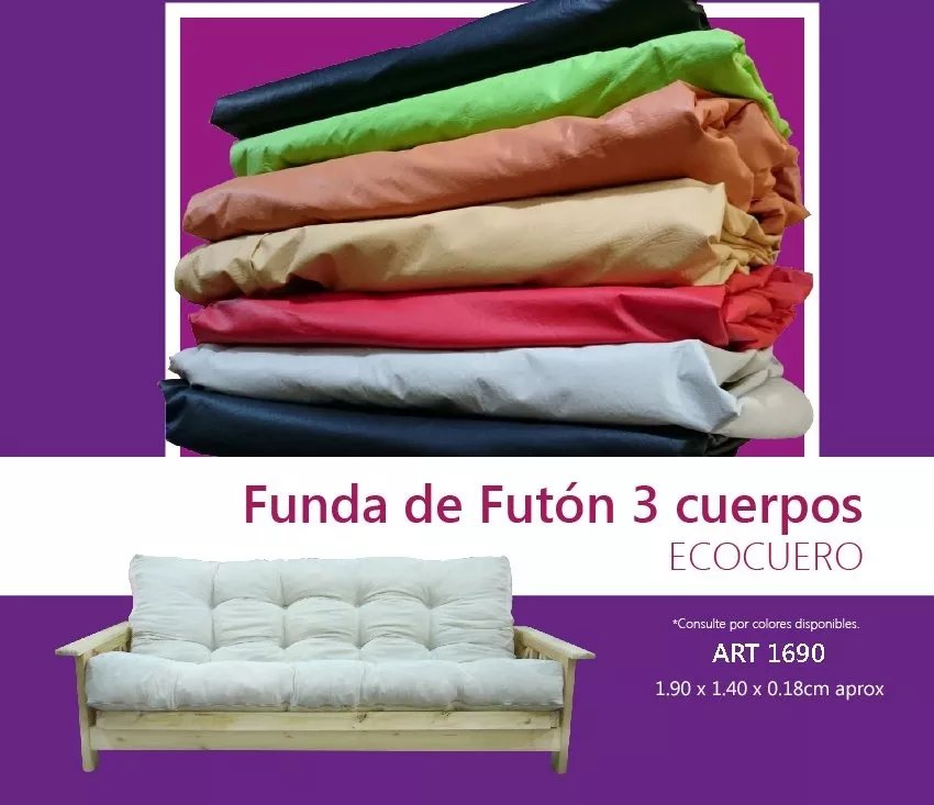 DIR-TEX on Twitter: "¡Funda Para Futon! FUNDA PARA FUTON DE 3 CUERPOS EN ECOCUERO. EL PRECIO PUBLICADO CORRESPONDE A: FUNDA PARA FUTON DE CUERPOS EN ENCOCUERO. MEDIDAS: 1.40mts x 1.90mts x