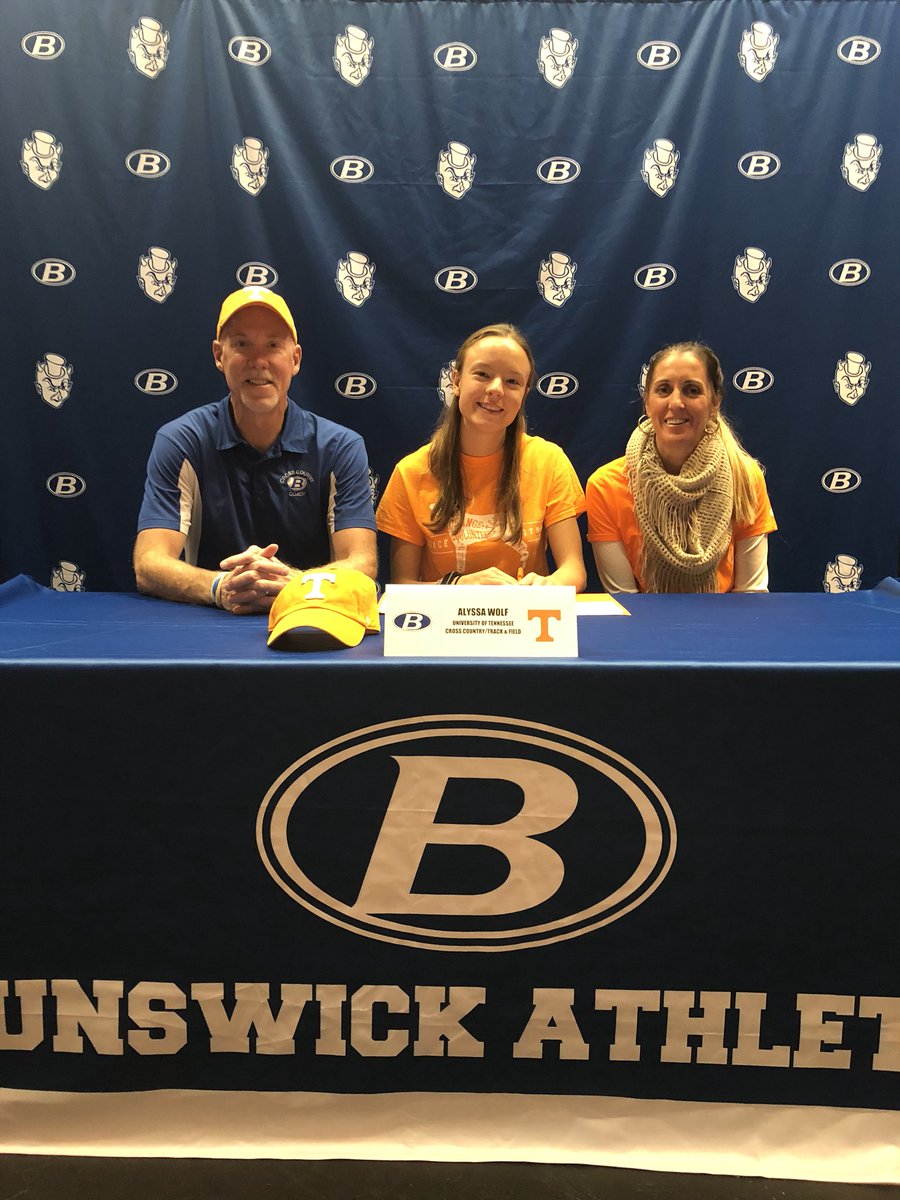 Congratulations <a href="/BrunswickTrack/">BHS Track and Field</a> and <a href="/BrunswickXC/">Brunswick XC</a> Alyssa Wolf for signing with <a href="/UTVolunteers/">Tennessee Volunteers</a> #GoBigBlue #brunswickPRIDE