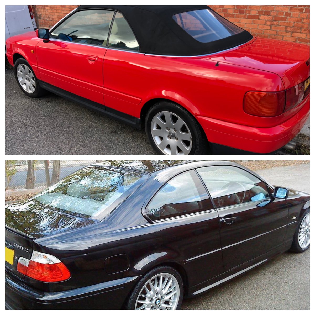 revivecarvalets's tweet photo. 1992 - Audi 80 &amp; 2001 BMW 3 Series - Revive Car Valeting https://t.co/Gk4vgJN266