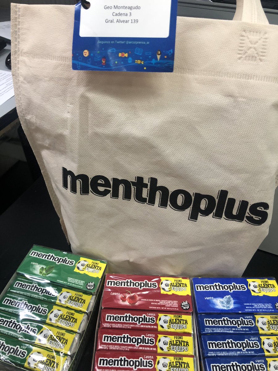 GeoMonteagudo's tweet photo. Graciass @arcor !!! #menthoplus una deliciaaa ! @LawsonComunic https://t.co/9nSiopRzly