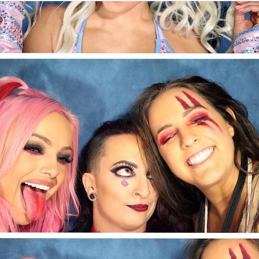 My girls #RiottSquad @YaOnlyLivvOnce @RubyRiottWWE @sarahloganwwe #rubyriott #livmorgan #sarahlogan