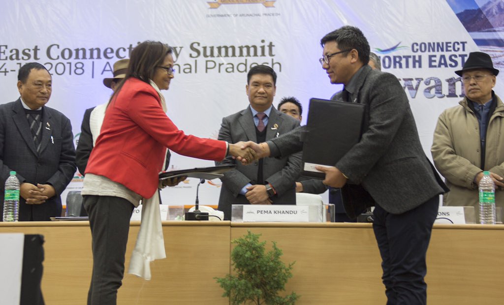 PemaKhanduBJP's tweet photo. Arunachal Pradesh government today signed and exchanged MoUs with 17 private investors for projects worth Rs 1200 crores and generating employment opportunities for 8000 during the 5th edition of North East
Connectivity Scheme. @PMOIndia @ficci_india @FinMinIndia https://t.co/H3Uf3ToK0e
