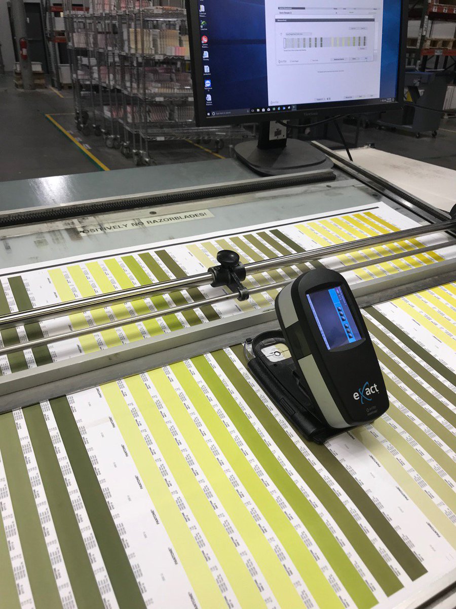 ColorConfidence's tweet image. Ever wondered what the inside of a @pantone factory looks like? 

We recently visited the Pantone HQ, and had a great time learning about how the famous colour palettes are made! #pantone #colorpalette #graphicdesign