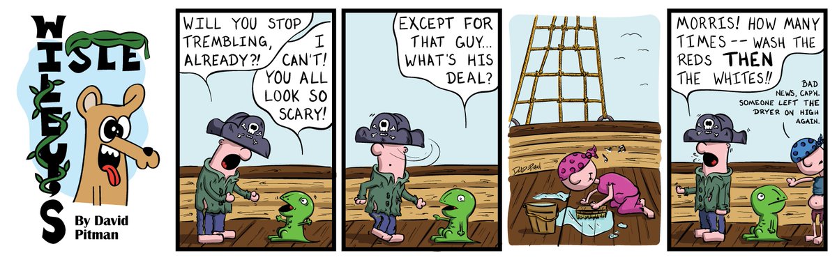 Even pirates do laundry... don't they? Happy #wileysislewednesday!