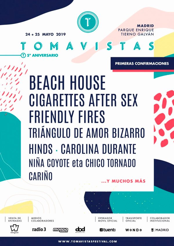 El @TomavistasFest hace saltar la banca con sus primeras confirmaciones @BeaccchHoussse @CigsAfterSexx @FriendlyFires @TABIZARRO @hindsband #CarolinaDurante @cariniopop #NiñaCoyoteetaChicoTornado
😱😍 revistaindie.com/noticias/prime… #NosGustaLaMusica #AnimalesDeCiudad #Tomavistas2019