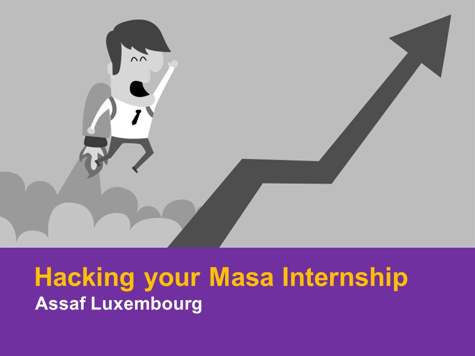 Excited to talk about "Hacking Your <a href="/MasaIsrael/">Masa Israel Journey</a> Internship" with <a href="/DestinationISR/">Destination Israel</a> participants, and how to think like business units in today's new world of work assafluxembourg.com/hacking-the-ne… | #Israel #business #career #mymasa #entrepreneurship #work #job #internship #ondemand #economy