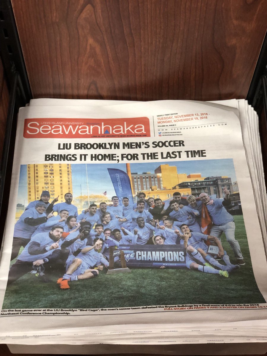 Blackbirds! Be sure to pick up a copy of the new #Seawanhaka issue around campus!📰 #LIUBrooklyn #WeAreLIUBrooklyn #WeGotWords #LIUBlackbirds