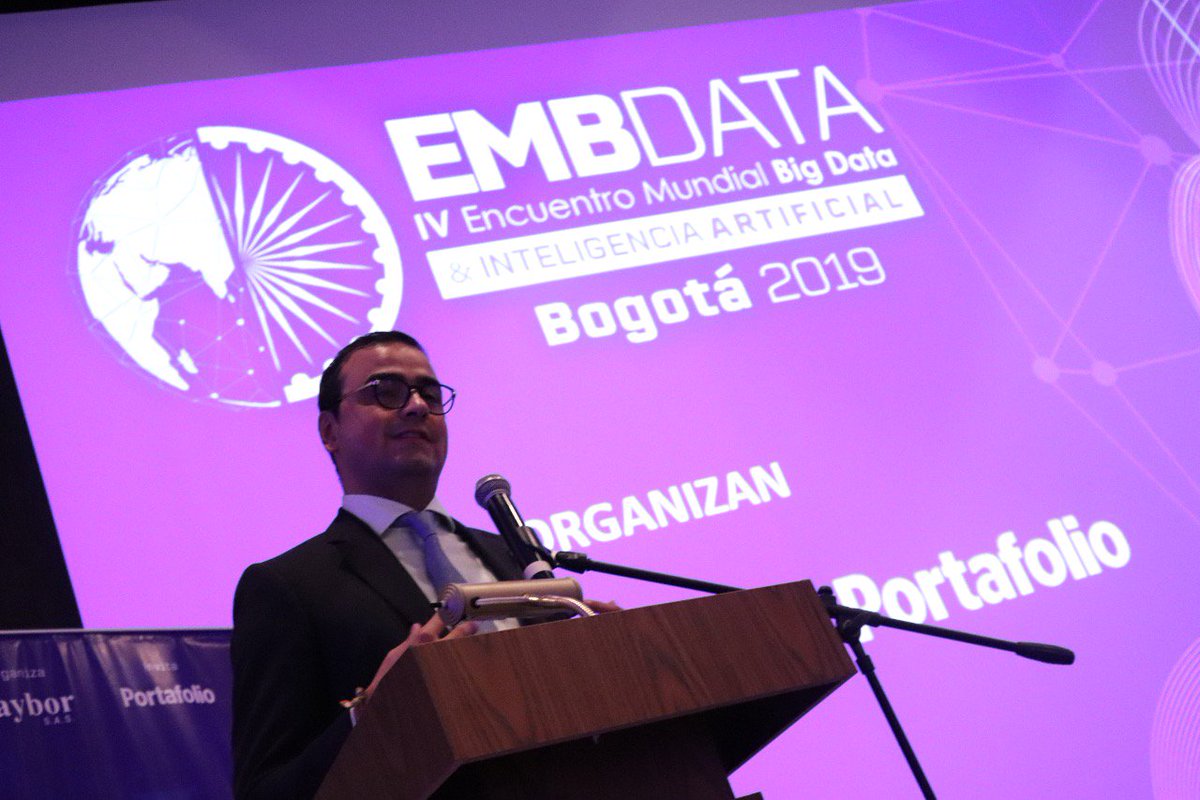 JCastroS's tweet image. Hoy participamos en el lanzamiento del IV Encuentro Mundial Big Data &amp;amp; Inteligencia Artificial #EMBData, que será el 19 y 20 de junio de 2019. Para lograr la #TransformacionDigital es crucial avanzar en la implementación de estas tecnologías. #ElFuturoDigitalEsDeTodos