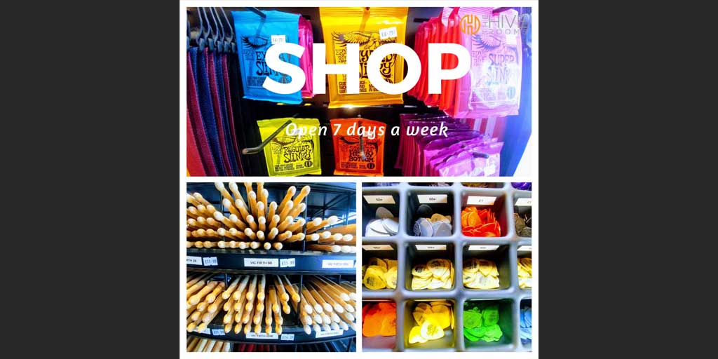 thehiverooms's tweet photo. Sticks, picks, strings, drum heads, leads...it's the Hive Rooms shop! And best of all, you don't have to be rehearsing here to buy stuff! Early next year we'll have even MORE of a shop - watch this space..!

#bymusiciansformusicians #musicshop #spares #Surrey #Sussex #Horley https://t.co/4BF9v7DSUd