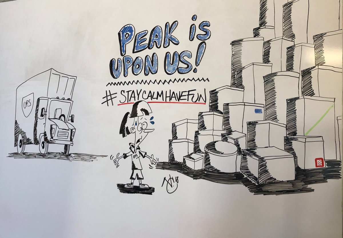 Main Street Preload's message to all on our communication board! Thanks to our talented Preload CoChair Nery Chales!!
<a href="/5t3art1080/">stuart c</a> ⁦<a href="/jrindafernshaw/">Fern Shaw</a>⁩
⁦@SouthCalUPSers⁩ ⁦<a href="/tomkonkel4/">Tom Konkel</a>⁩  #StayCalmHaveFun #TheMainEvent