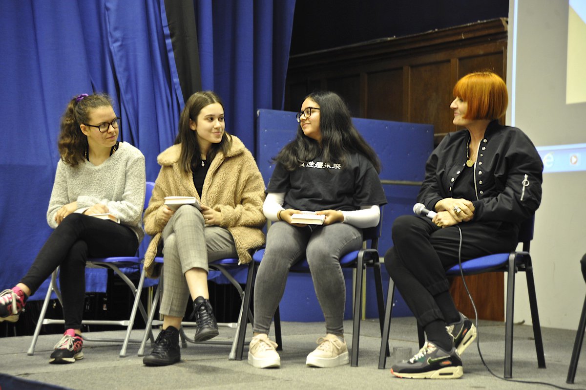 Use your Voice! Thank you to the brilliant Mary Portas who visited us today and held a Q&A session with Years 11 - 13.  Over 250 students came to listen to this inspirational role model for women share some of her experiences of life in business. #StudentFutures #MaryPortas