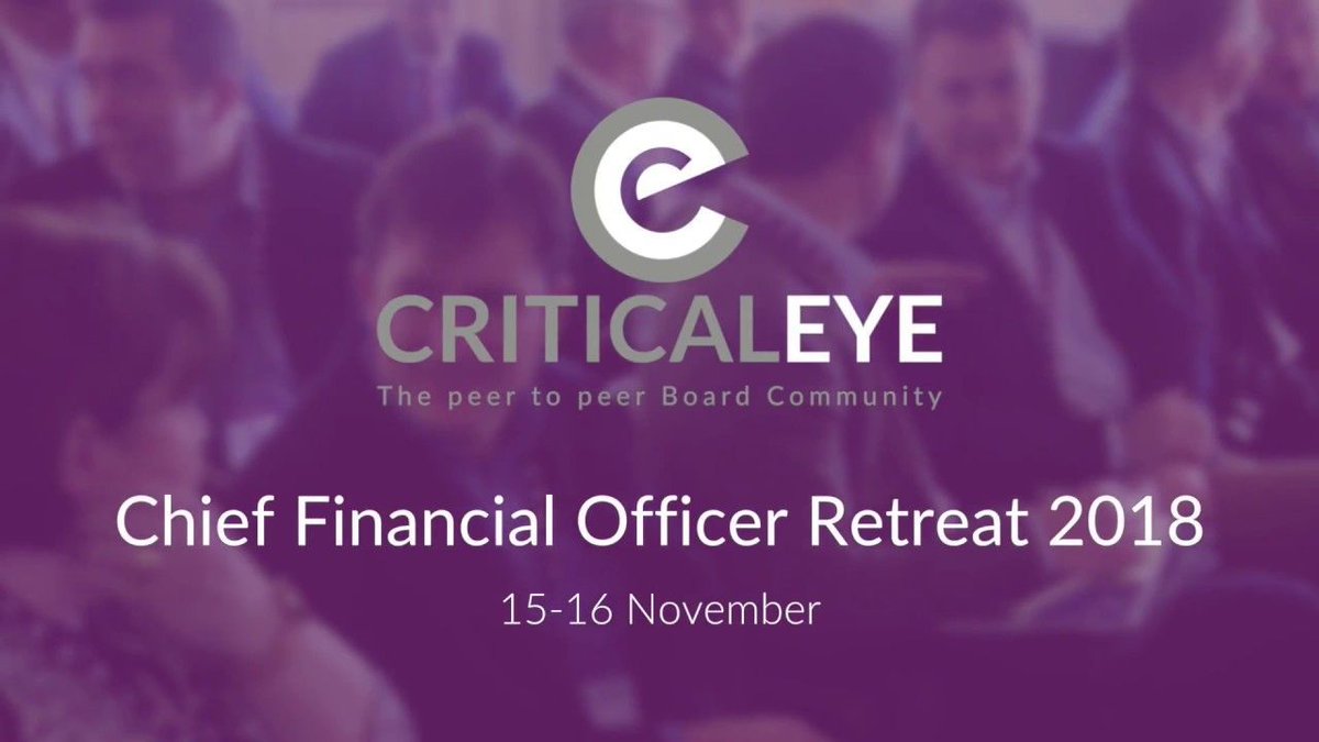 Kontenthaus's tweet photo. Heading off to @criticaleyeUK's CFO Retreat for two days of interviewing inspiring business leaders
https://t.co/aItTGbyVl2 https://t.co/x00PG5Goal