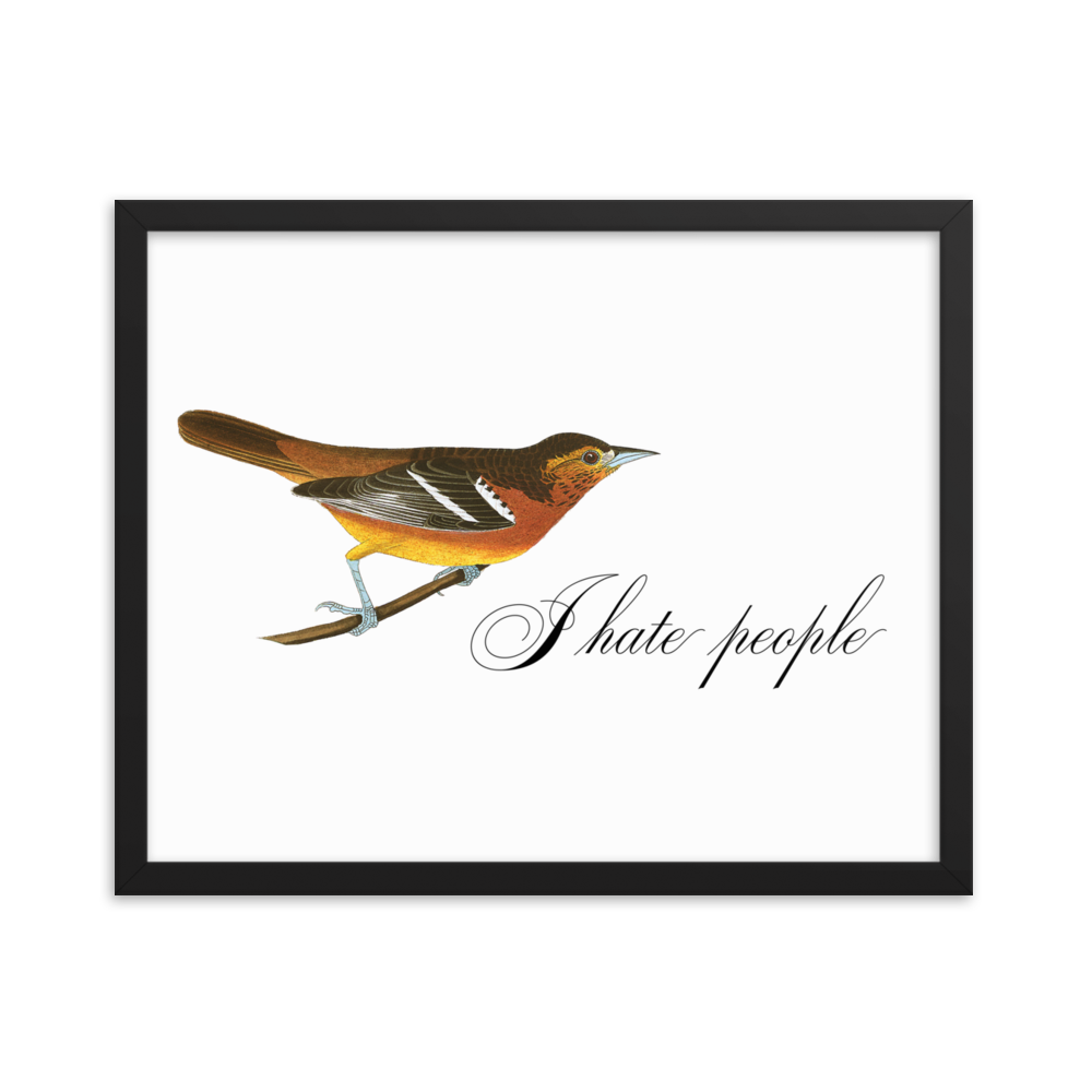 EffinBirds's tweet photo. New on the Effin’ Birds store: I HATE PEOPLE

https://t.co/lrWRJnVyzd

Part of the Audubon Collection, so $5 from every item sold goes to @JJAC_Millgrove and @AudubonPA. 

Be a misanthrope and feel good about it! https://t.co/onHdgjiyAH