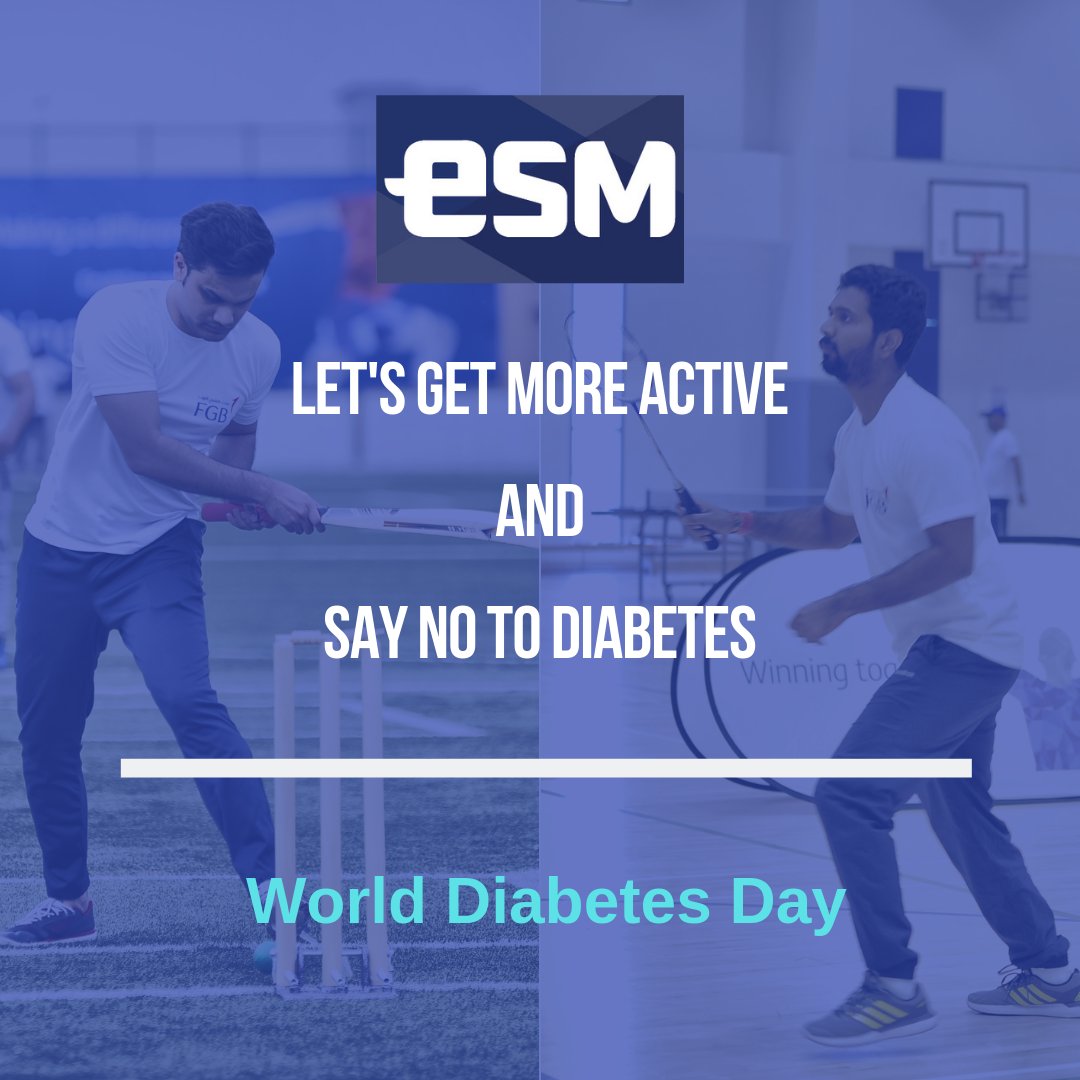 Studies have shown that 80% of cases of Type 2 Diabetes is preventable through adoption of a healthy lifestyle. 

By practising a sport and adopting a healthy diet, one can prevent/delay the onset of insulin resistance and type 2 diabetes. 
#WorldDiabetesDay #WorldDiabetesDay2018
