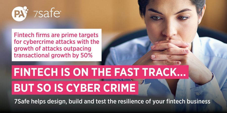 Are you a #Fintech company? Gain piece of mind to grow your business without the burden of potential #cyberthreats. <a href="/PA_Consulting/">PA Consulting</a> <a href="/7safe/">7Safe - part of PA Consulting</a> can help you stay secure. Speak to us today 7safe.com/cyber-security…