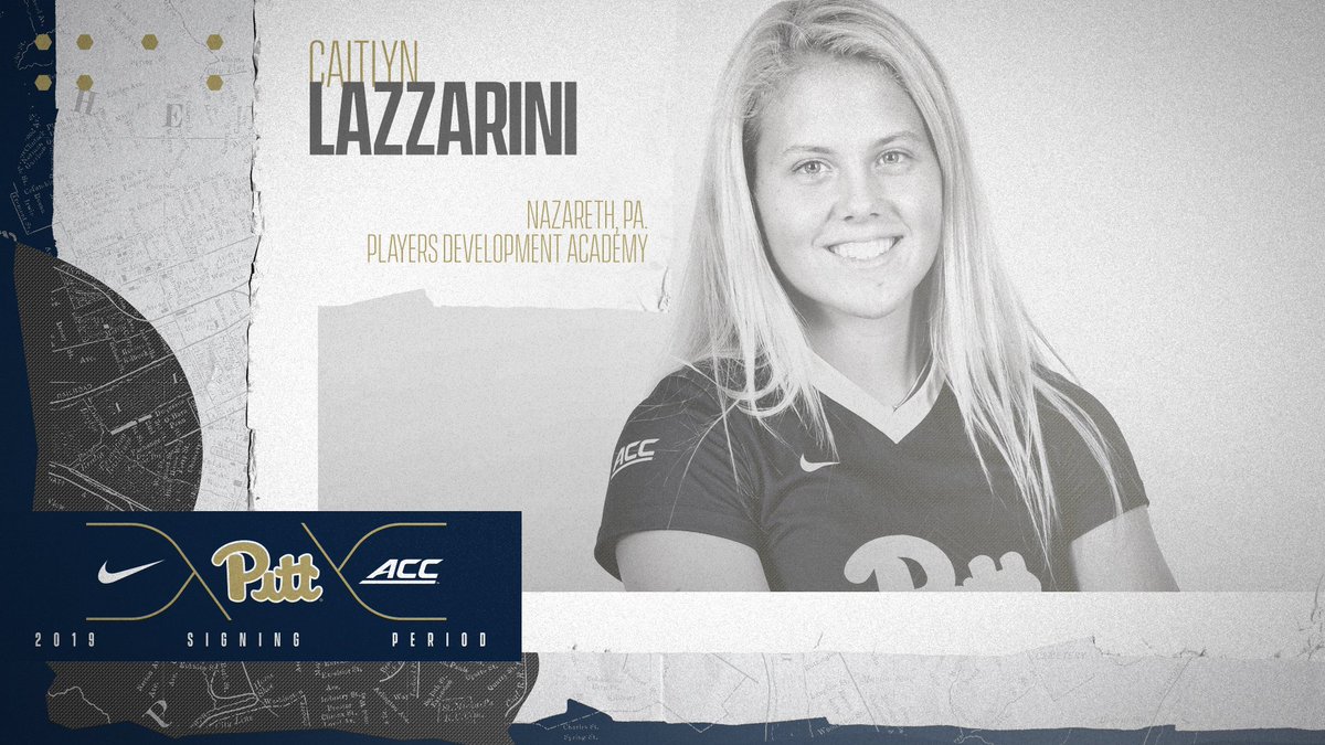 Pitt_WSOC's tweet photo. Our newest Panther! 

✍️ Caitlyn Lazzarini
🏠 Nazareth, Pa. 
⚽️ Players Development Academy

#H2P #NSD18 https://t.co/6feUzWDUFO