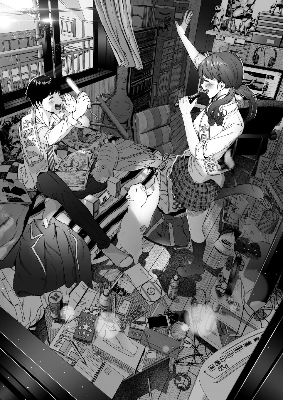 彼と彼女の日常を描いたイラストが最高にエモい！なにこの羨ましさ…