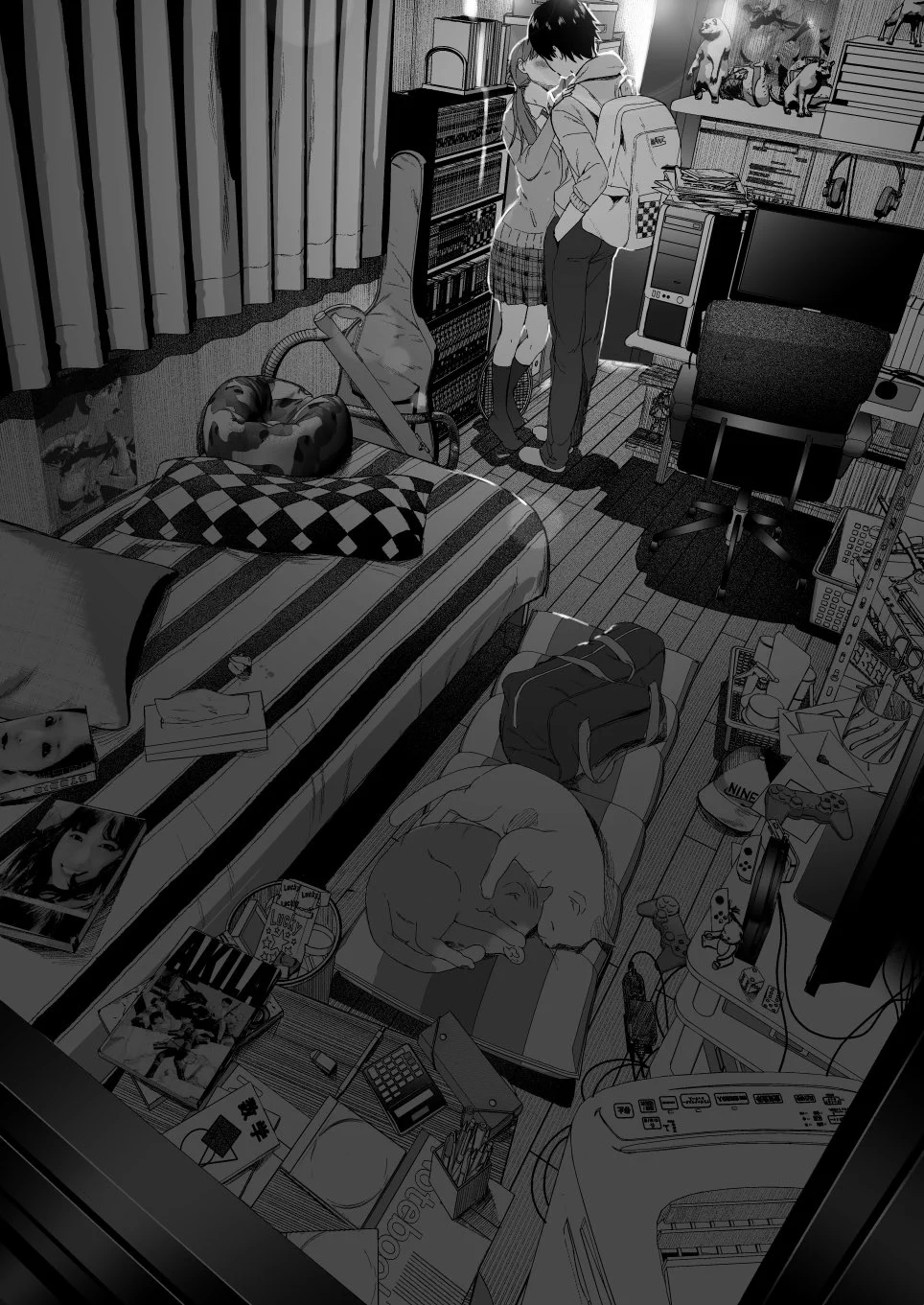 彼と彼女の日常を描いたイラストが最高にエモい！なにこの羨ましさ…