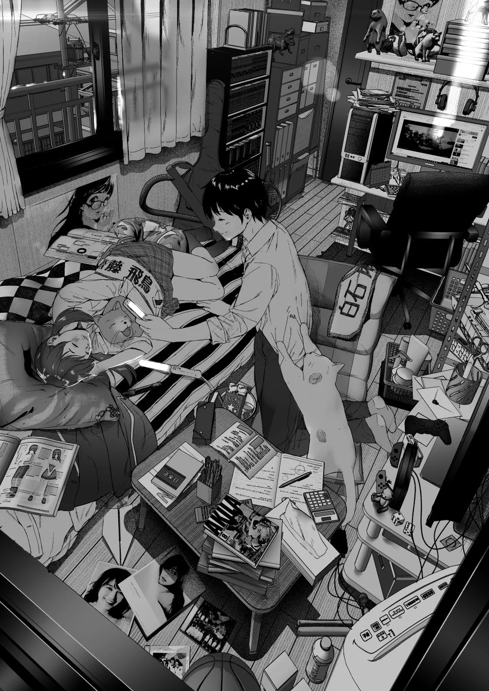 彼と彼女の日常を描いたイラストが最高にエモい！なにこの羨ましさ…