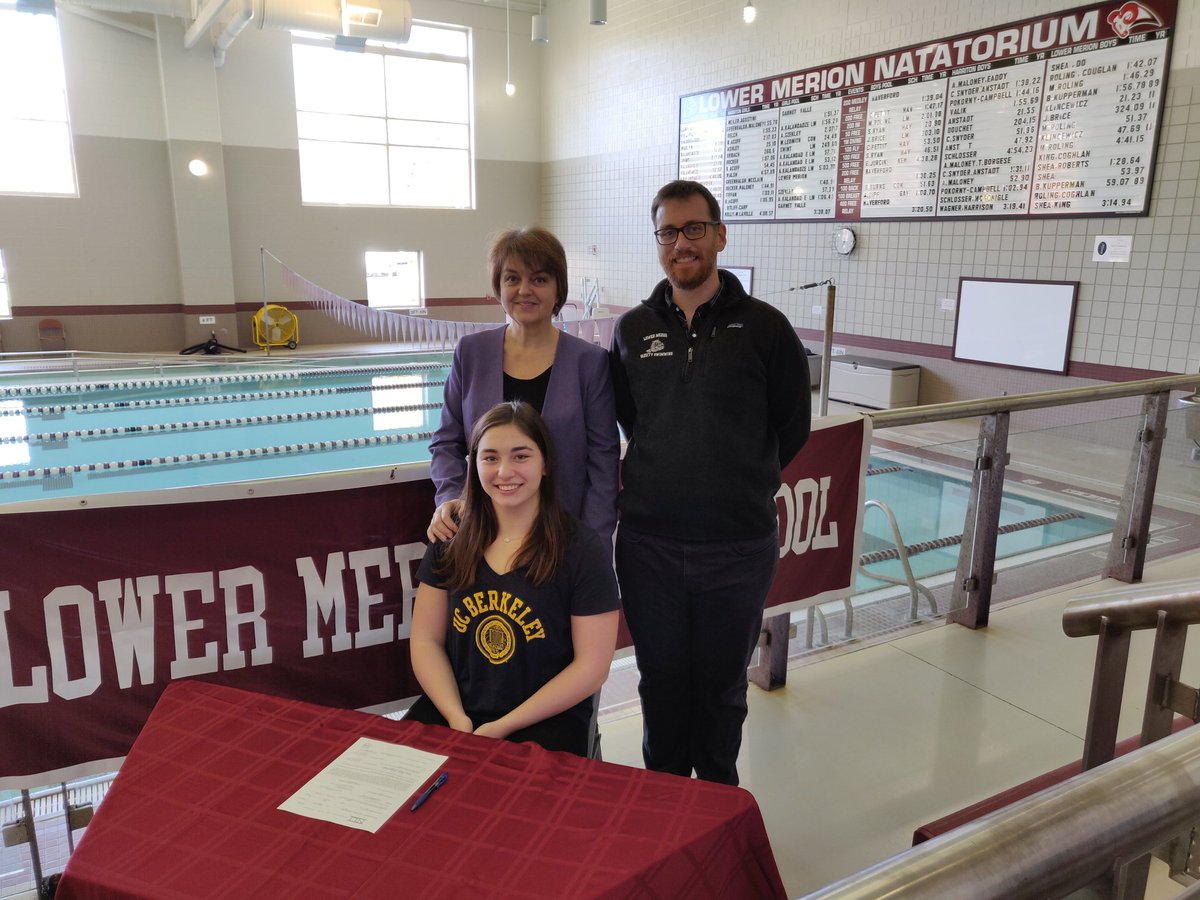 Anna signs her NLI with Cal-Berkley! That's a pretty RAD thing to do on a Wednesday morning! We are proud and will miss her next year! #RADswim #RADlife