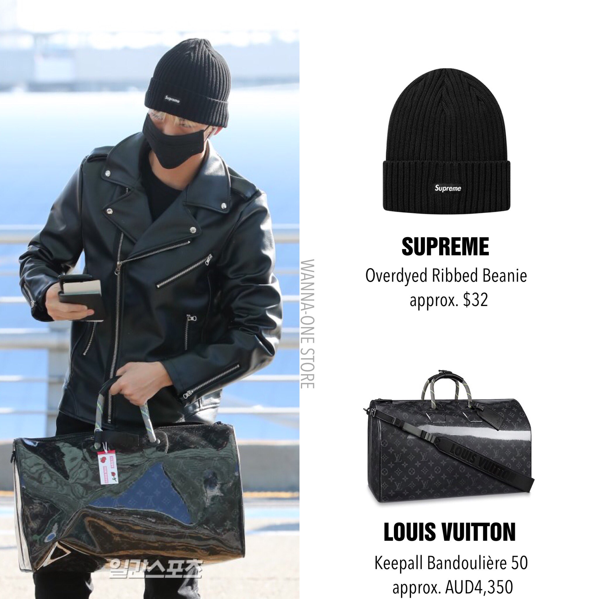 vuitton supreme beanie