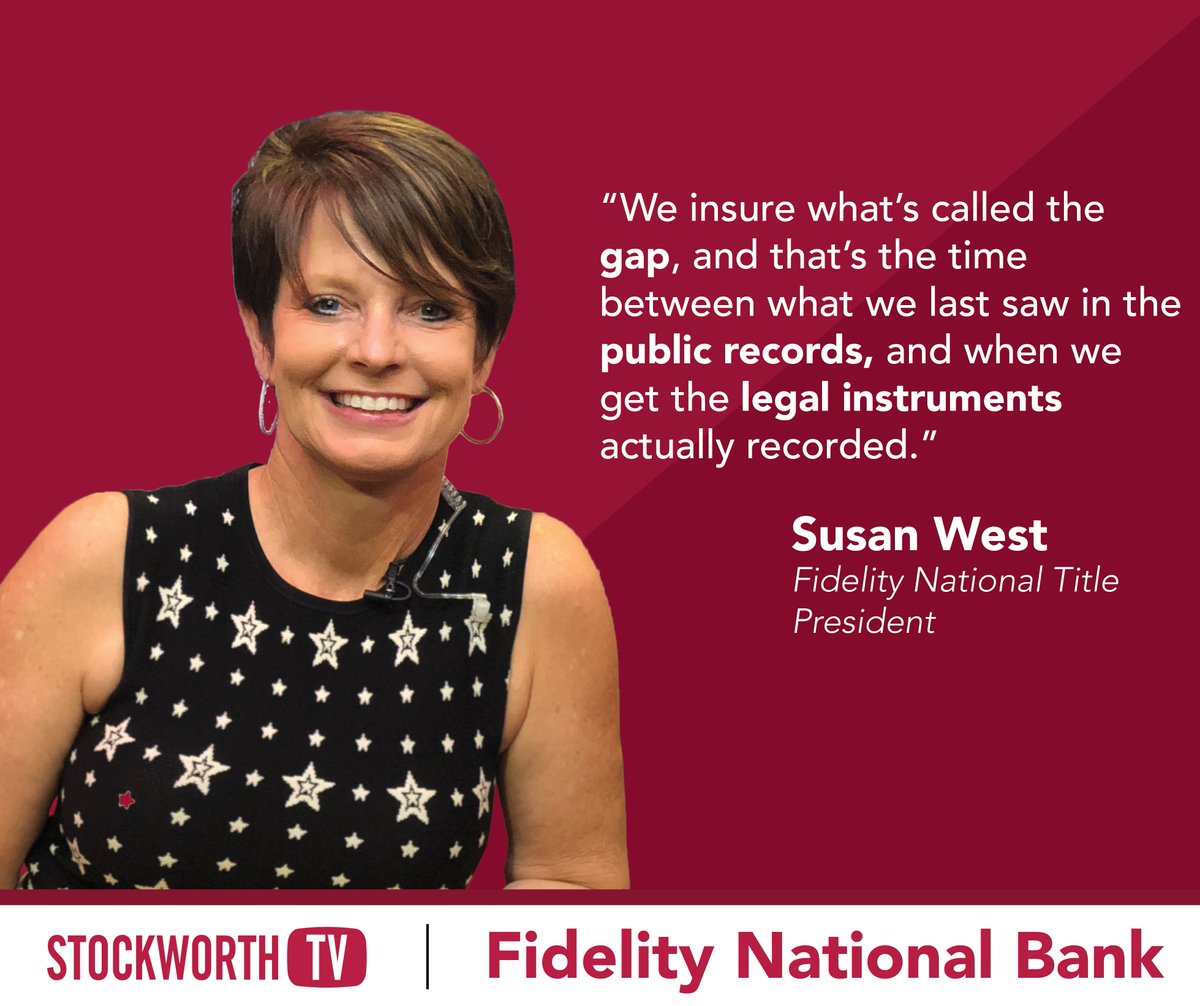 Susan West is coming back live tomorrow!! Stay tuned for more updates.

#Fidelity #FidelityNationalTitle #FidelityTitle #PropertyTitle #property