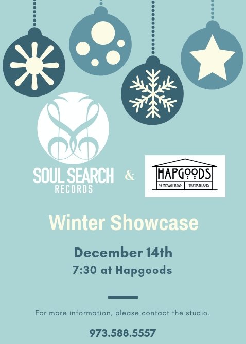 SoulSearchRec's tweet image. Our Winter Showcase is only one month away!! Make sure to contact the studio to secure a spot 🎤🎹🎼🎸🎶