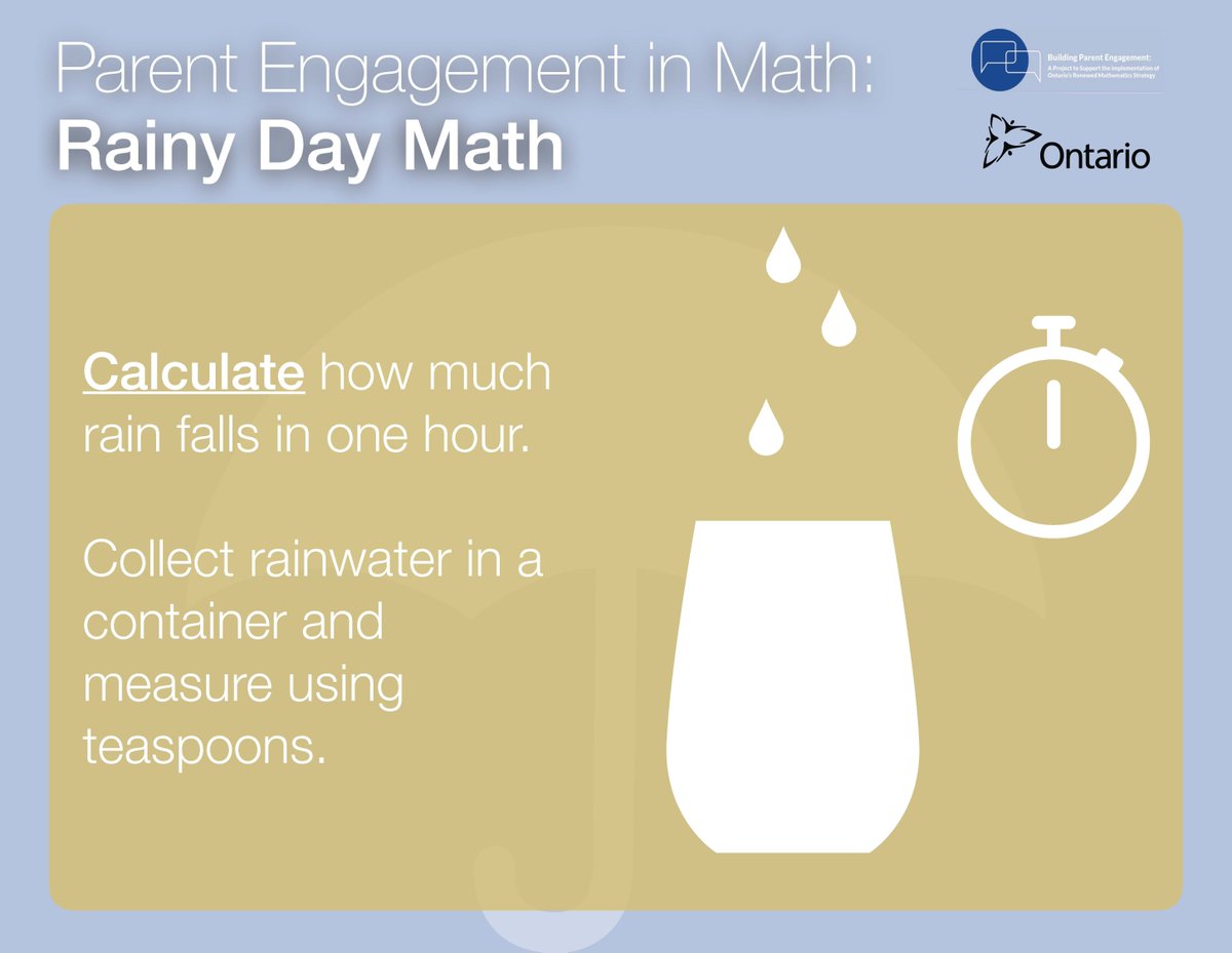 Rainy day? Pass the time with your kids and measure the rainfall outside - how much will a bucket collect in an hour? Two? Three? Less rainfall? More rainfall? Go find out!