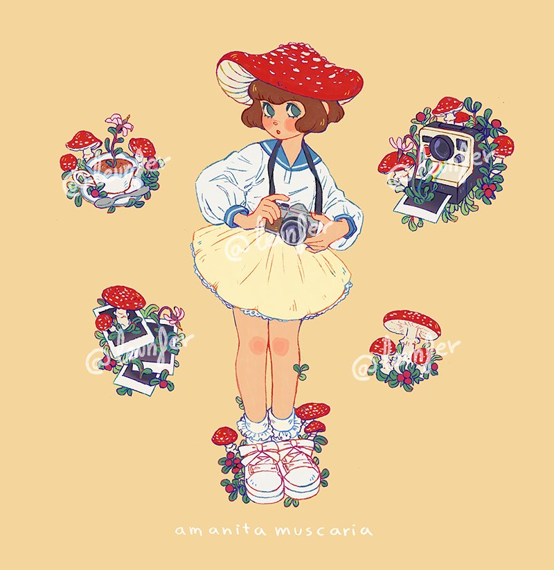 leunfer's tweet image. finally finished these shroom girls!! they are sticker sets you can find here: 🌱🍄 leunfer.bigcartel.com/product/shroom… 🌱🍄 (rts appreciated!)