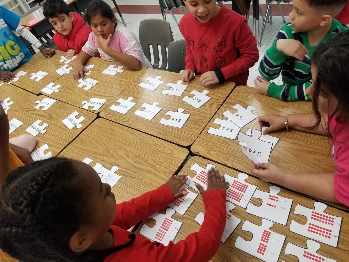 3rd grade distributive property puzzle matching activity. <a href="/BelindaTrevin13/">Belinda Trevino</a> <a href="/NISDElemMath/">NISD Elementary Math</a> @A_GarnerMaskill
