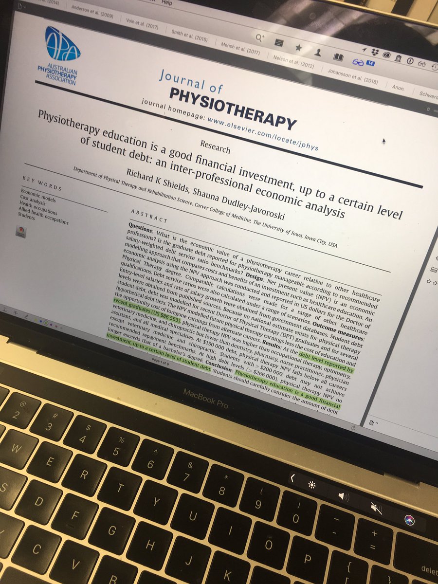 mpascoe's tweet photo. What is the economic value of a PT career relative to other healthcare professions? 💸🤔

#EconomicModels
#CostAnalysis https://t.co/NR5aO1p7C9