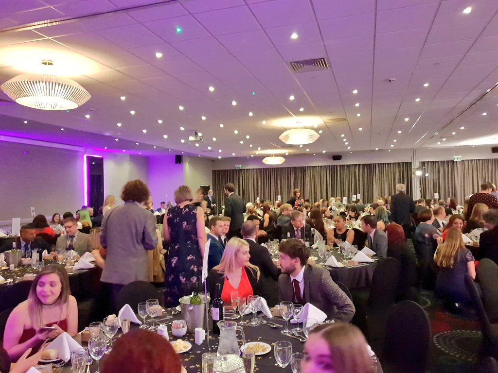 UniNorthants's tweet photo. The number of people here at our annual @Changemaker_Hub awards is an amazing testament to the wonderful work that so many people around the whole uni have done. Looking forward to congratulating the award winners tonight. #UON #UniNorthants #Wateraide #SocialImpact https://t.co/LUctyffT31