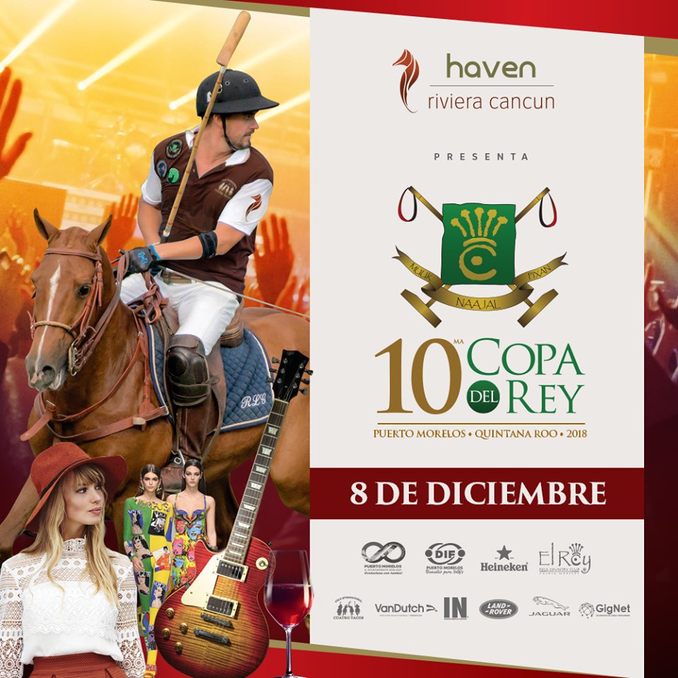 Décima Copa del Rey 8 de diciembre 2018 con música y artistas invitados. 

<a href="/elreypoloclub/">ElReyPoloCountryClub</a> @Ruta_Cenotes #PuertoMorelos #RivieraMaya
