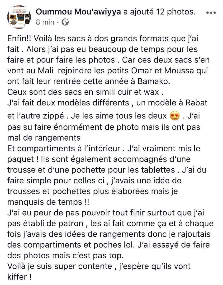 omcreations's tweet image. #sacados #enfant #wax #waxaddict #faitmain #mali #bamako #marquefrancaise #creatricefrancaise #marquefrancaise #modeleunique