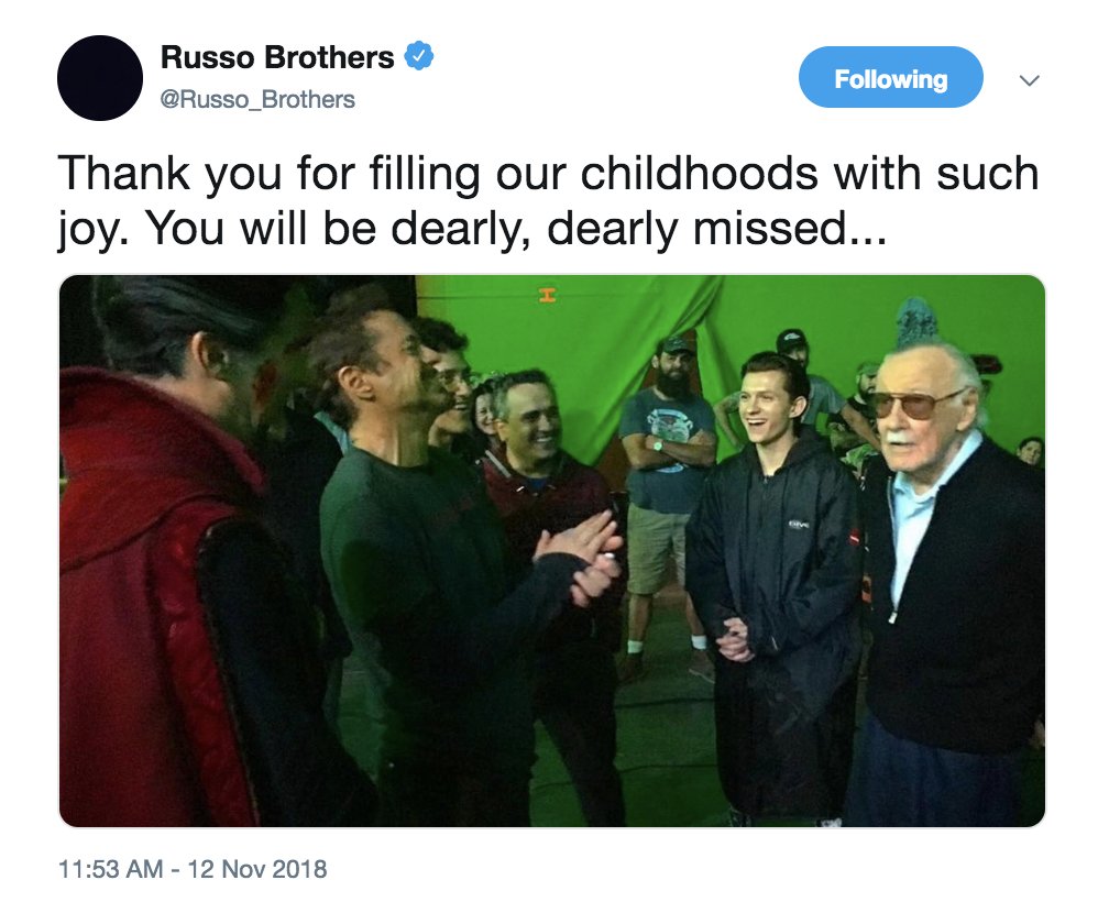 getFANDOM's tweet image. The MCU pays tribute to Stan Lee