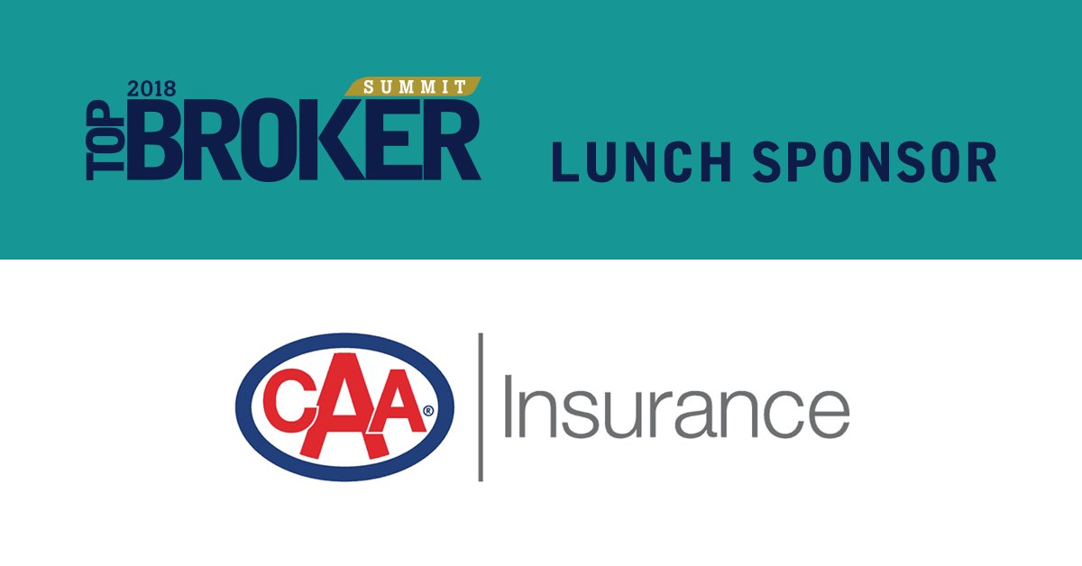 This years #TopBrokerSummit lunch sponsor is CAA Insurance! Working with brokers, <a href="/caaforbrokers/">CAA Insurance</a> fosters lasting relationships with their members. Register for the 2018 Top Broker Summit here:  buff.ly/2JxamDU