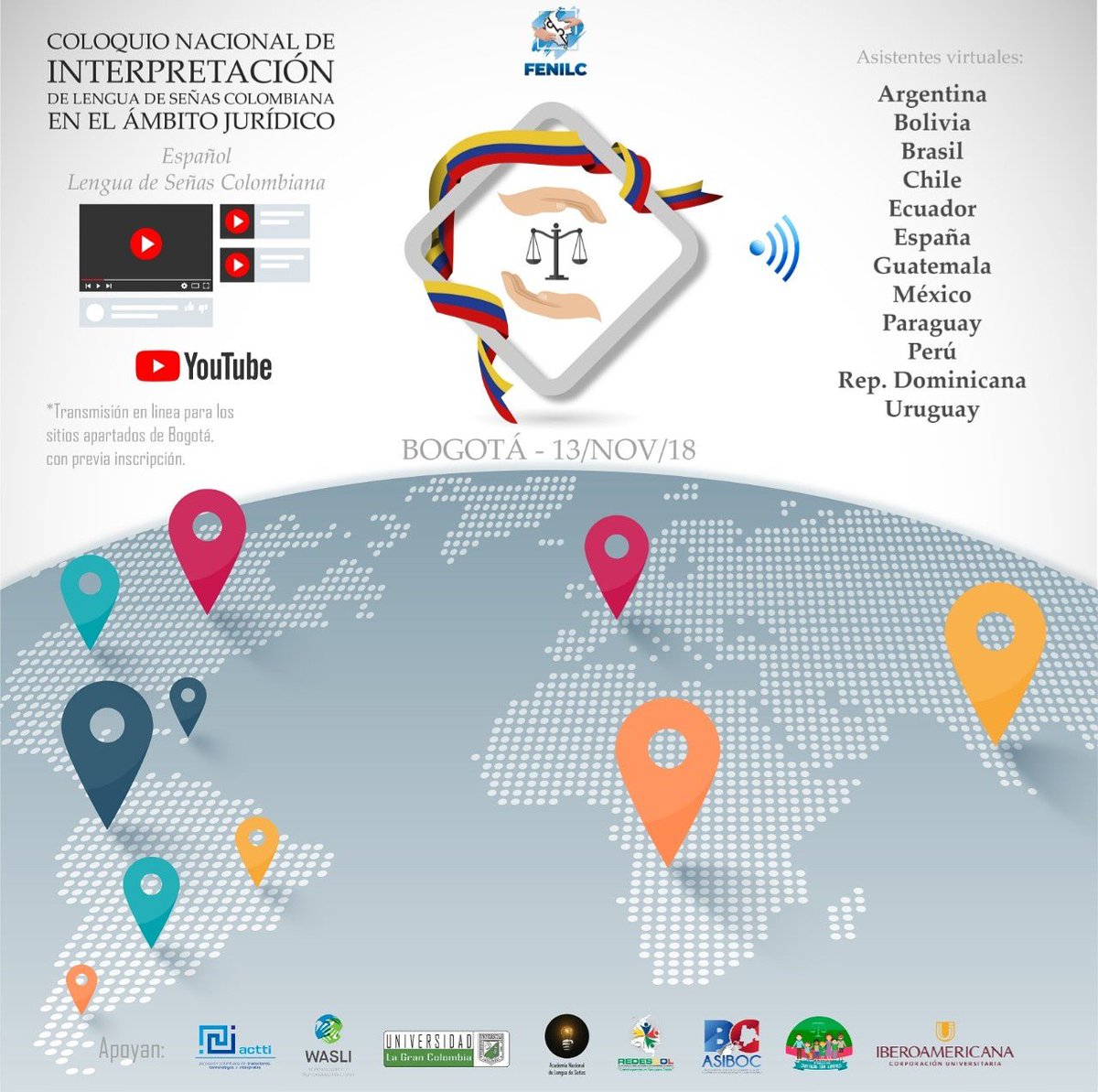 Bienvenidos a los demás países que desean acompañarnos en esta transmisión.

Recuerda realizar tu inscripción:
goo.gl/forms/PKxkyqVr…