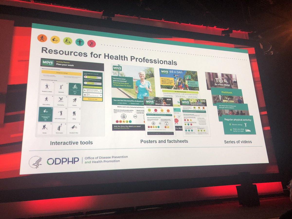 DrMarthaGulati's tweet image. There are valuable resources for physicians and patients to help get us more active #aha18 #MovemoreSitLess #PhysicalActivityGuidelines with fact sheets, interactive tools @HHSGov