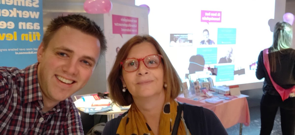 Vandaag is Maria, van onze CCR, als #razende #reporter aanwezig op de #Kennismarkt, waarin #innovaties in de #gehandicaptensector centraal staan.