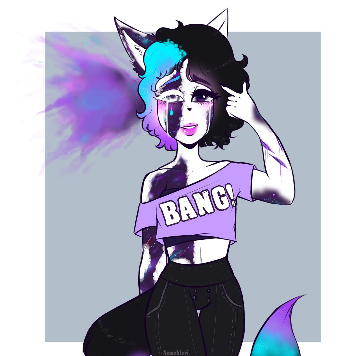 semeklerii's tweet photo. My fursona, Inland, more known as "Croma" in the videogame world.
#anthro #anthroart #digital #digitaltablet #digitalart #pentablet #penmonitor #original #originalcharacter #ocs #galaxy #shorthair #wolf https://t.co/7wTYqxKISP