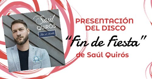 El 1 de Diciembre SAÚL QUIRÓS presenta su disco Fin De Fiesta en Tablao Villa Rosa!! 

Más info: facebook.com/events/1832572…