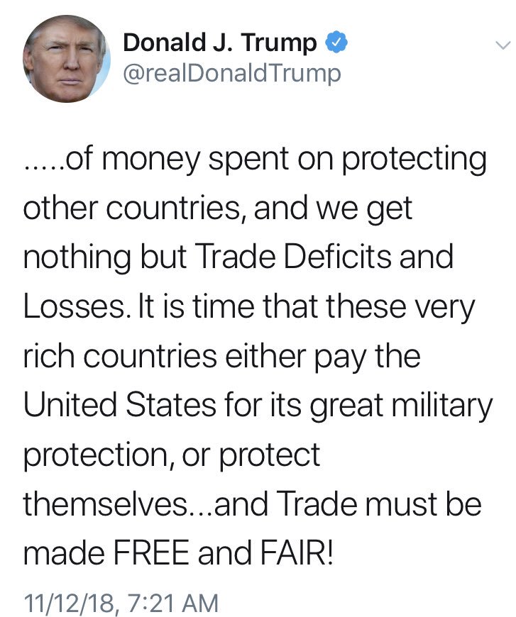 President Trump’s tweets 11.12.18!!  #QAnon  #TrustTheMastersPlan  #DarkToLight  #WRWY  @realDonaldTrump