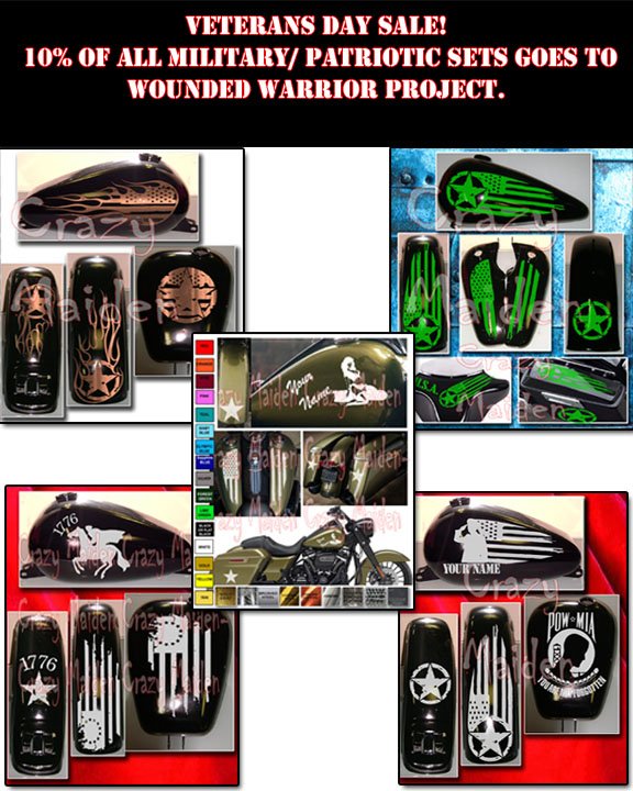 MaidenCrazy's tweet photo. Veterans day sale ! 10% of military / patriotic items goes to the Wounded Warrior.https://t.co/jQ9gvp2P9s https://t.co/hSp4082j8h