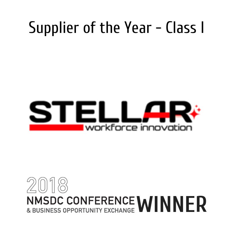 Congratulations to Stellar Consulting for receiving the Class I Supplier of the Year award at the National Minority Supplier Development Council 2018 National Conference!! #wearegmsdc